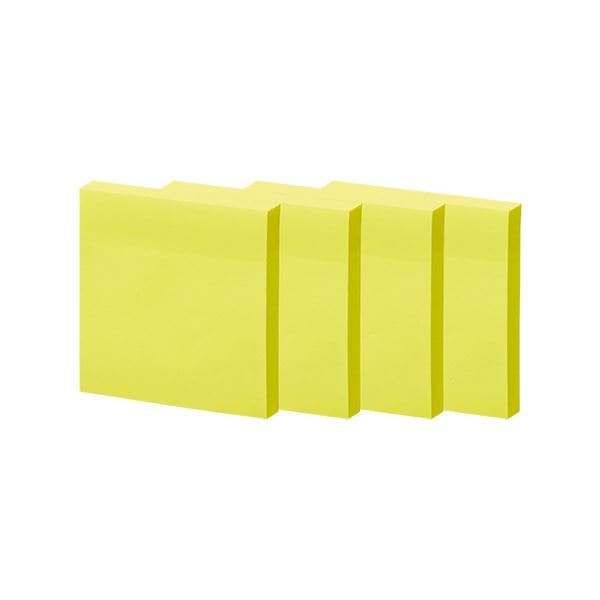 TANOSEE 強粘着ふせん7575mm ビビッドカラーイエロー 1セット(30冊:10冊3パック)