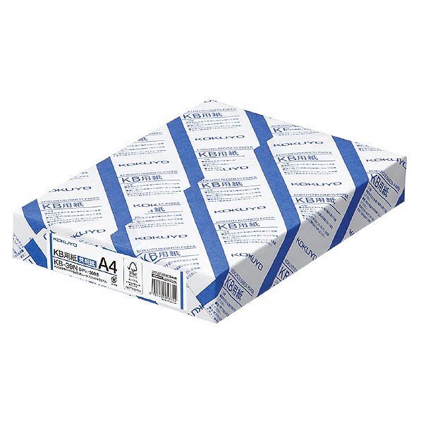（まとめ買い）KB用紙共用紙 紙厚:64g平米 A4 500枚 FSC認証 KB-39N [x3]