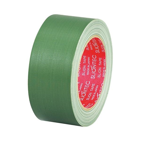 （まとめ） スリオンテック 布粘着テープ No.3390 50mm25m 緑 No.3390-50GR 1巻 30セット