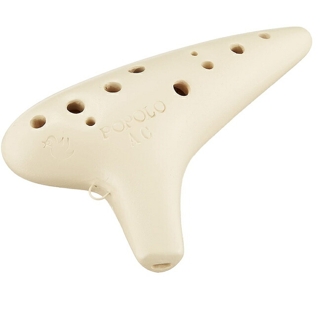オカリナ ポポロ スタンダードシリーズ アルトC　S-AC カラー：アイボリー