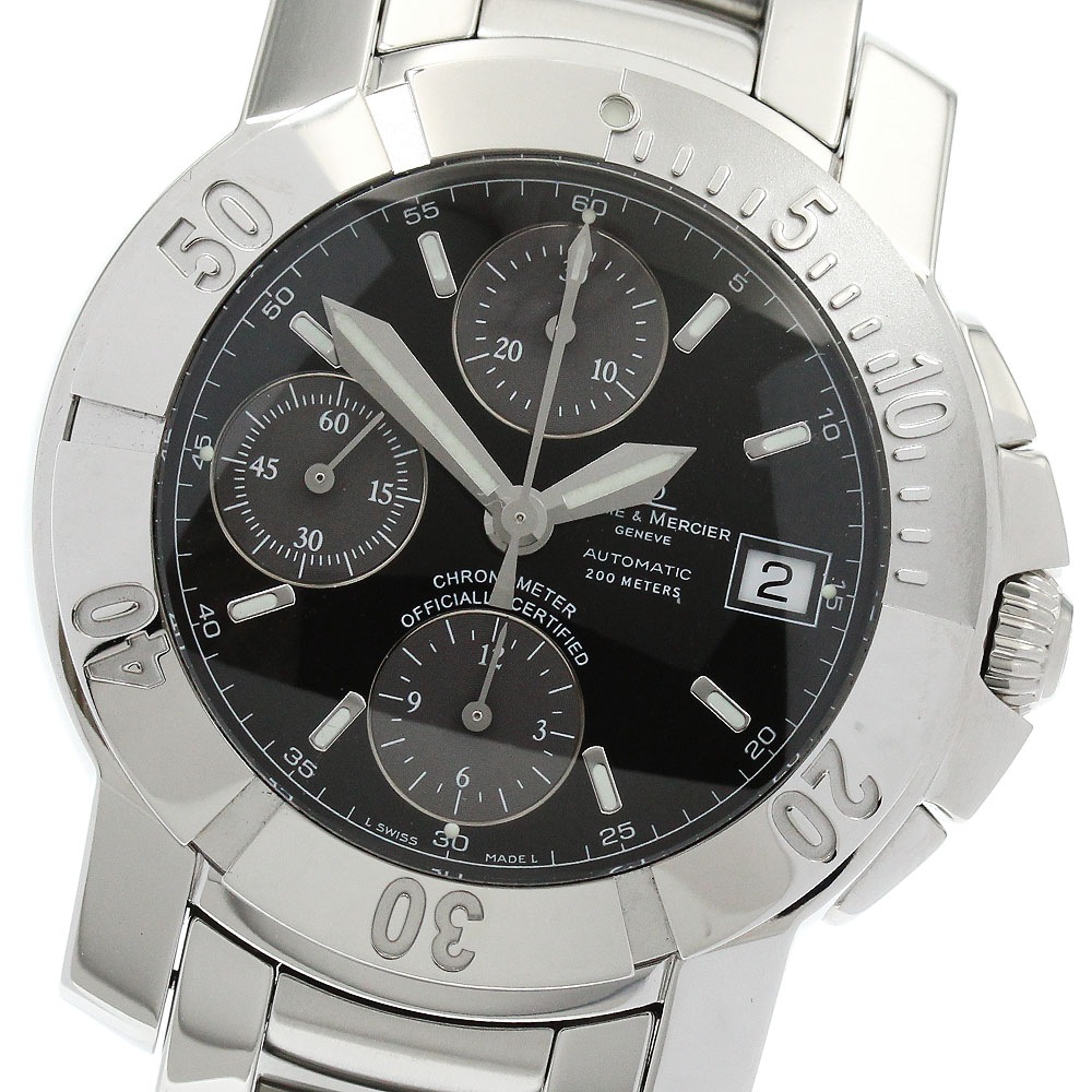 ボーム＆メルシェ Baume & Mercier 65352 ケープランド クロノグラフ 自動巻き メンズ 良品 箱付き_904815【中古】