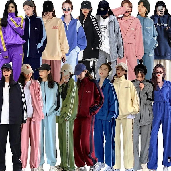 Qoo10] ジャージ セットアップ レディース ジャ