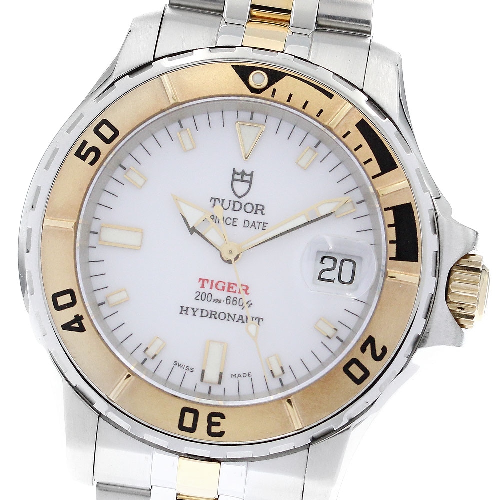 チュードル TUDOR 89193P タイガー プリンスデイト ハイドロノート デイト 自動巻き メンズ 良品 箱・保証書付き_892467【中古】