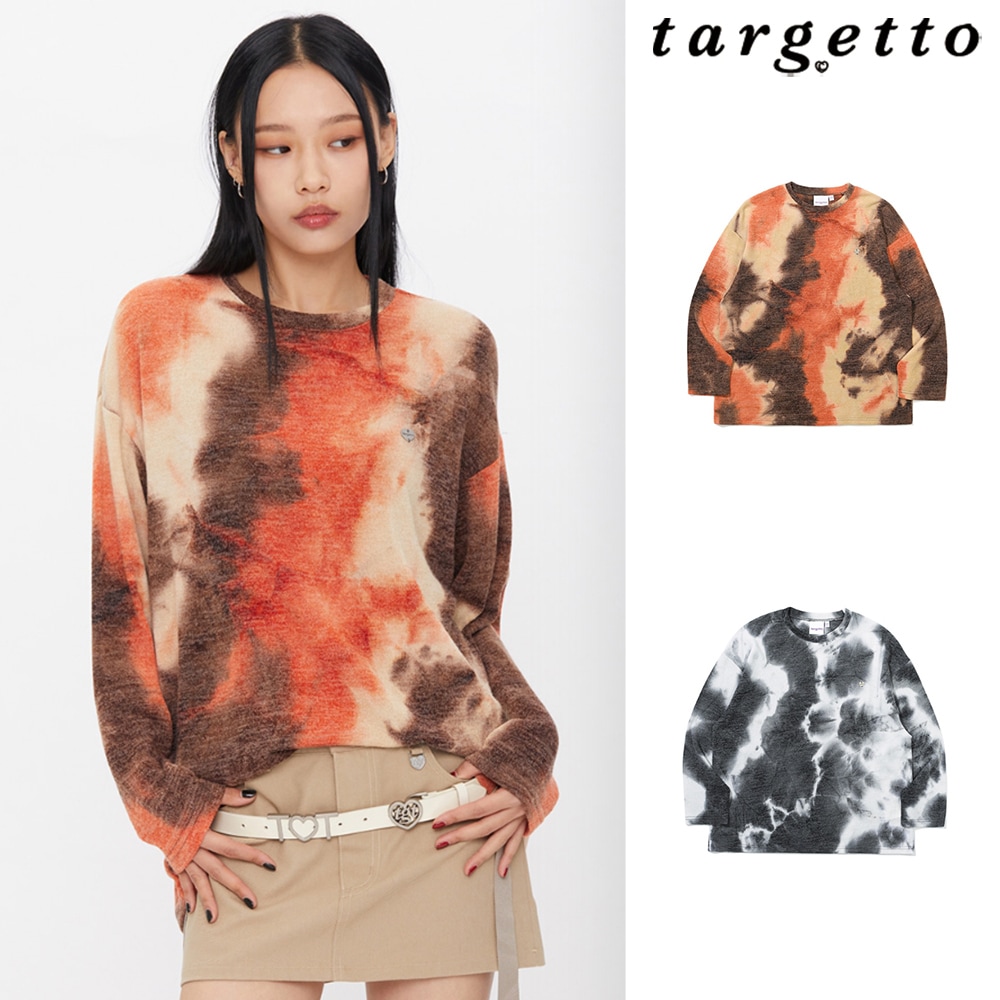 [TARGETTO] TIE DYE KNIT TEE SHIRT