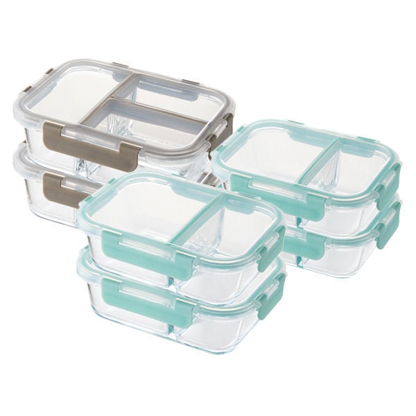 ガラス仕切り 節約6個 仕切り ガラスおかず箱セット