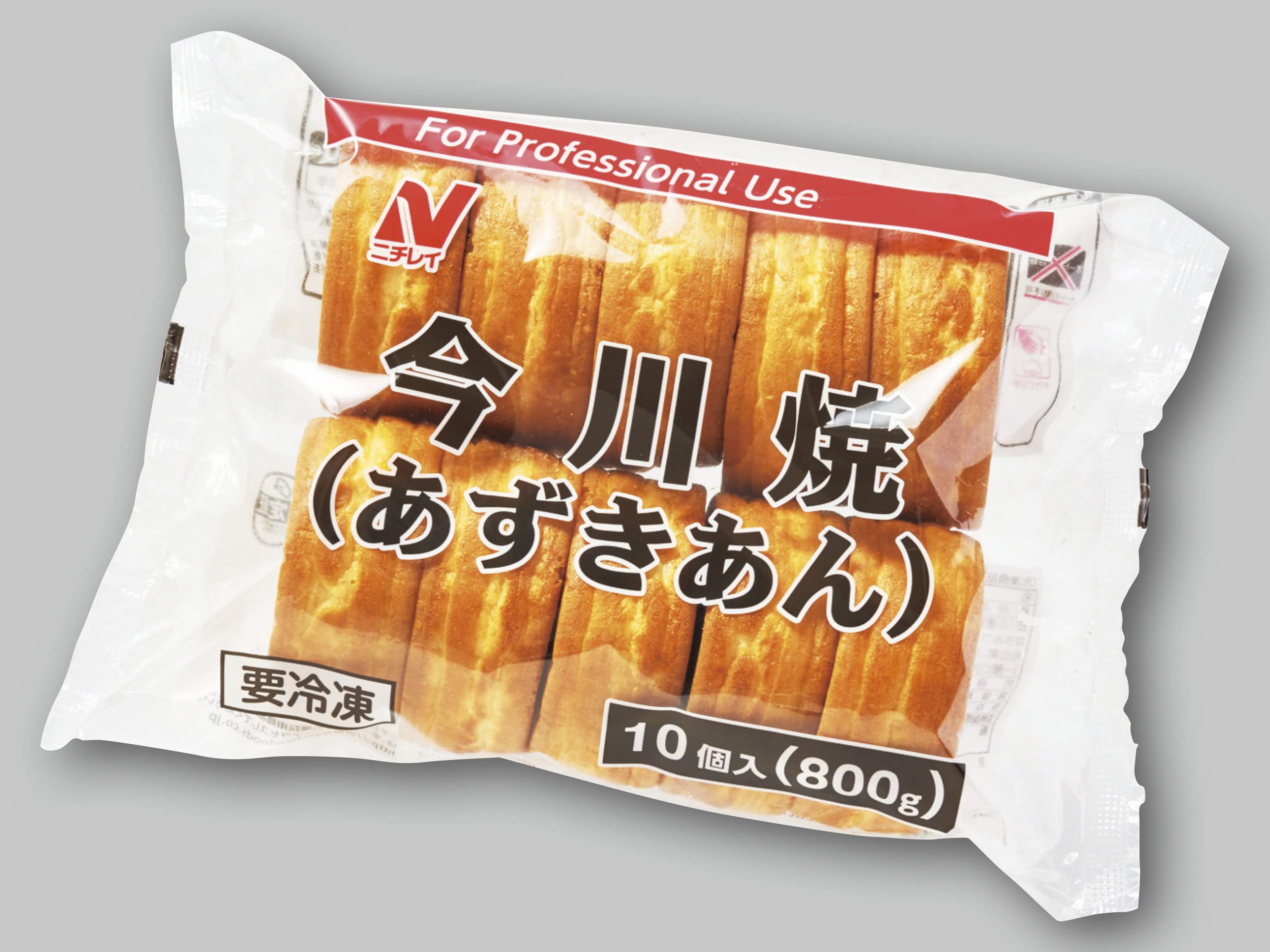 [冷凍]ニチレイ ＦＱ今川焼（あずきあん） 10個入(800g) ×2袋