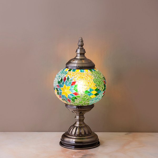 ランプ テーブルランプ マルチブルー 卓上ランプ LED電球付属 中間スイッチ付 モザイクランプ