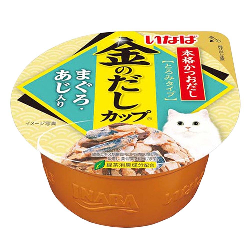 いなば　金のだし　カップ　まぐろ・あじ入り　７０ｇX４８個　キャットフード　ＣＲＣ35―20―20―50―00