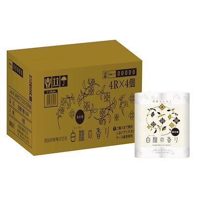 他サイト： 【Amazon.co.jp限定】四国特紙 x nepia トイレットロール 白檀の香り 30m(ダブル) 16ロール(4ロール×4パック)【コンパクトケース品】の商品画像
