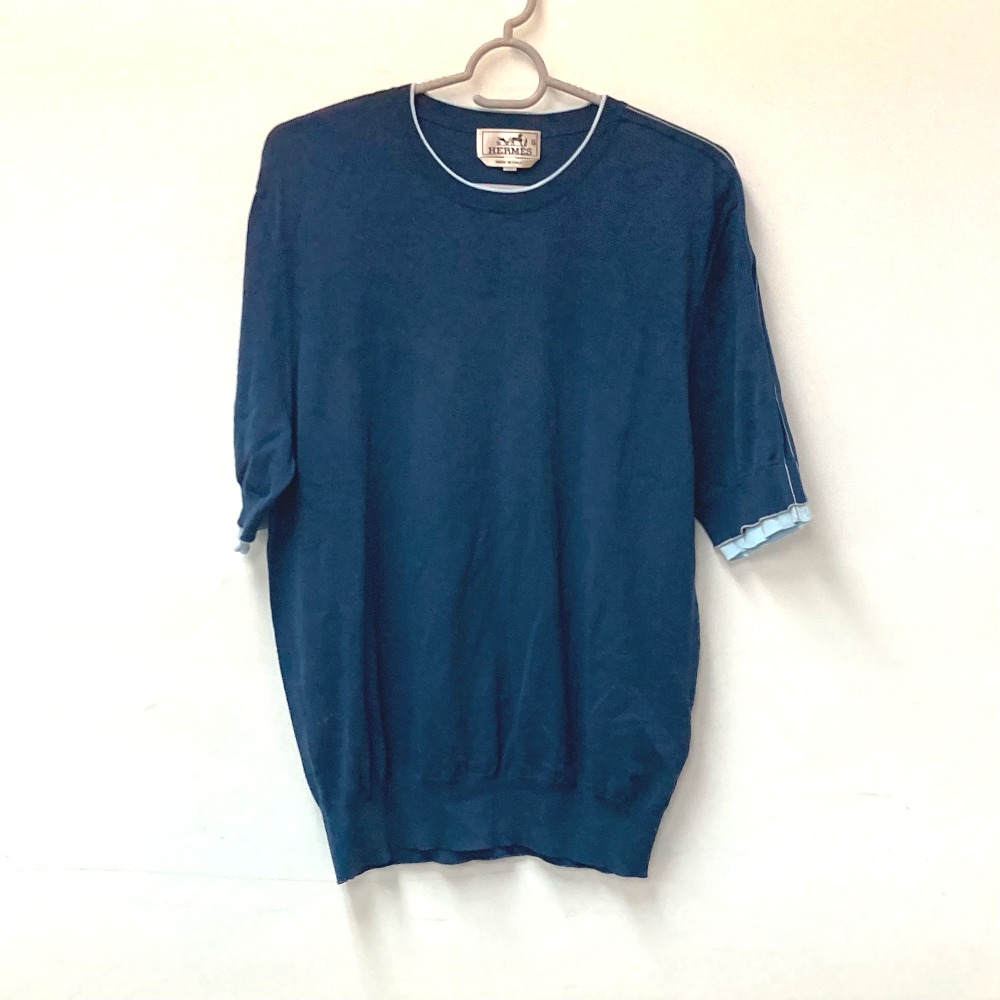 半袖Tシャツ ロゴ バイカラー アパレル トップス コットン ブルー