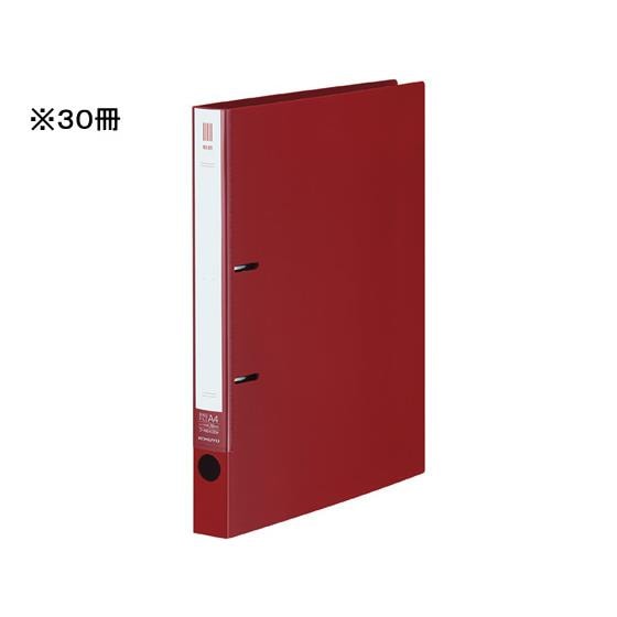 リングファイルNEOS A4タテ 背幅33mm カーマインレッド 30冊 コクヨ ﾌ-NE430NR