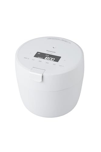 パナソニック 炊飯器 5合 圧力IH 新生活 一人暮らし コンパクトサイズ 自動調理鍋 無水調理/低温調理可能 ふた食洗機対応 ホワイト SR-CR10B-W