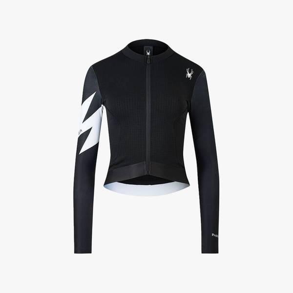 女性サイクル プロウェブ ロゴ 長袖ジャージ SPIFCNFT551WBLK 709555