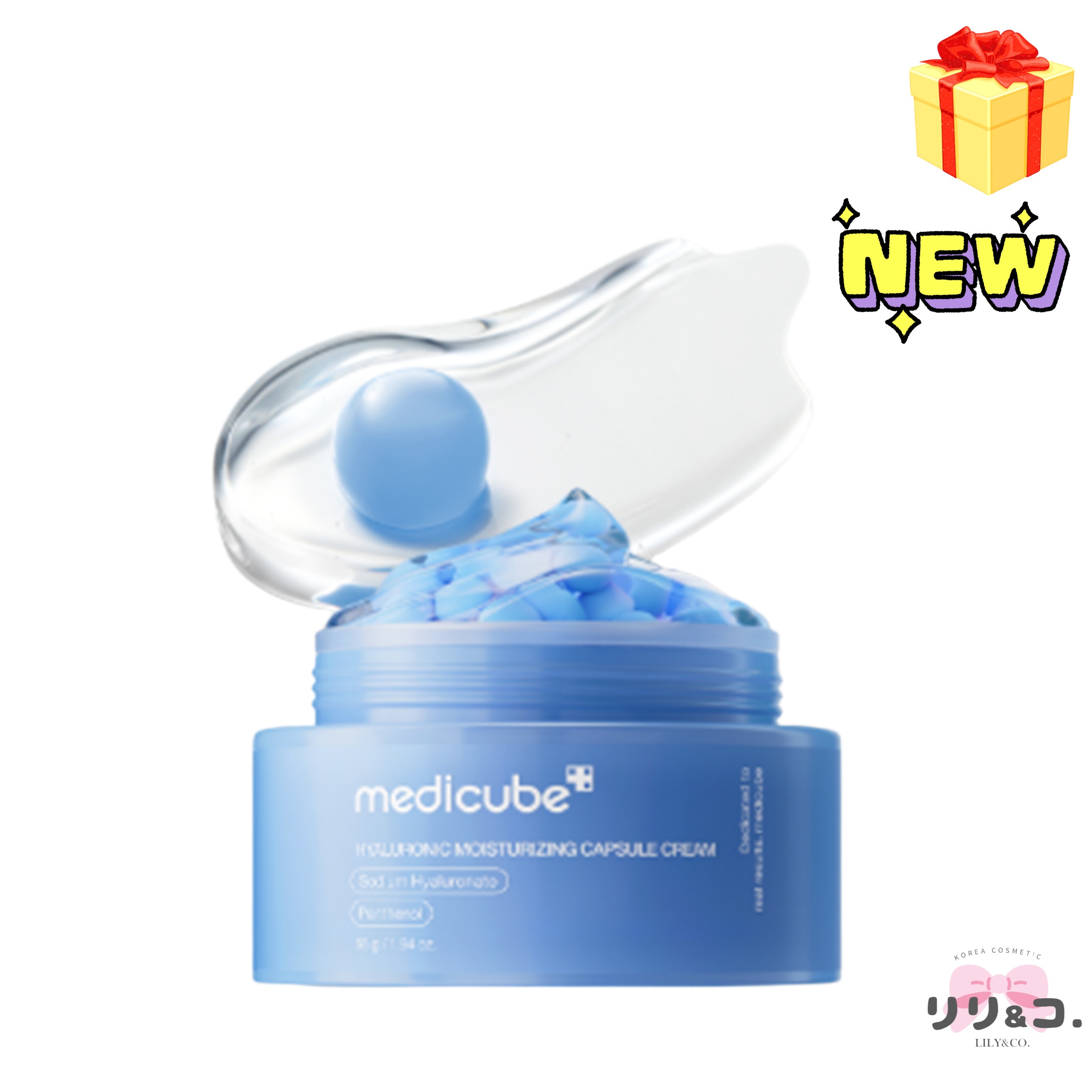 [NEW 韓国コスメ 人気] ヒアルロン酸 モイスチャーカプセルクリーム 55g パンテノール セラミド クリーム 保湿 ツヤ肌 モイスチャークリーム 肌バリア 保湿 水分 鎮静 スキンケア