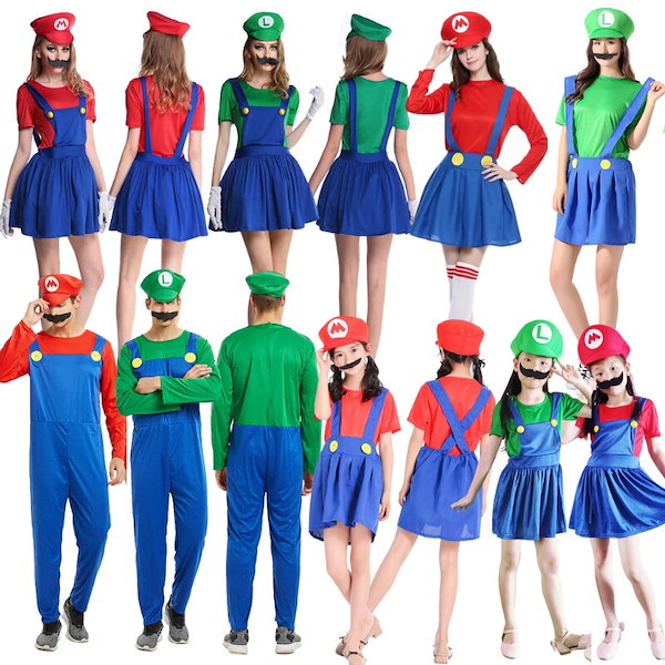 Qoo10] コスプレ ハロウィン特集 マリオ ルイー