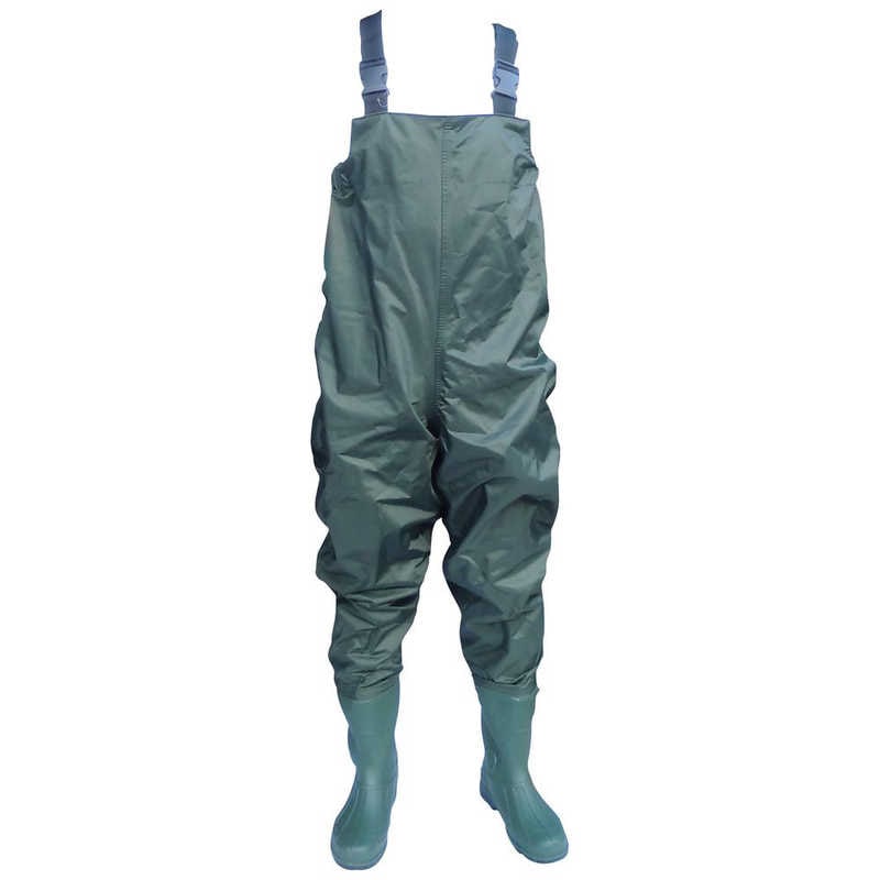 富士手袋 富士手袋ナイロン胴付水中長靴モスグリーン 2076-M