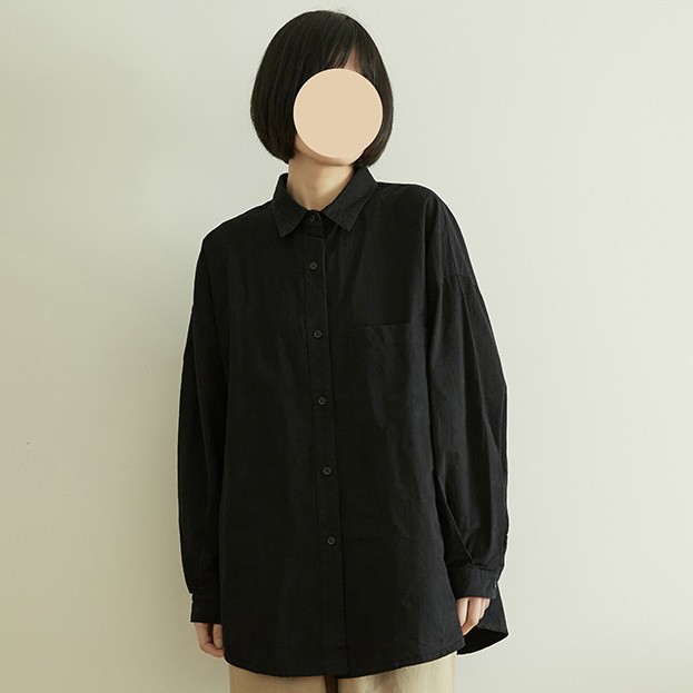 黒 シャツ レディース 長袖 インナー アウター ゆったり 学生 レディース シャツ トップス45785