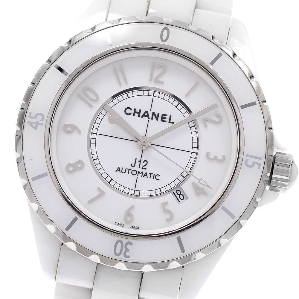 シャネル CHANEL H2981 J12 白セラミック 自動巻き メンズ 保証書付き_939061【中古】