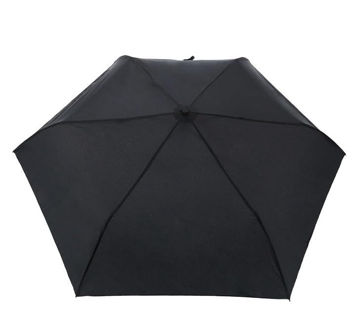 晴雨兼用 折りたたみ傘 超軽量 UVカット 遮光 遮熱 日傘 はっ水 イージーオープン (チェリー チューリップ ハート フラワー 無地) (ブラック 無地)