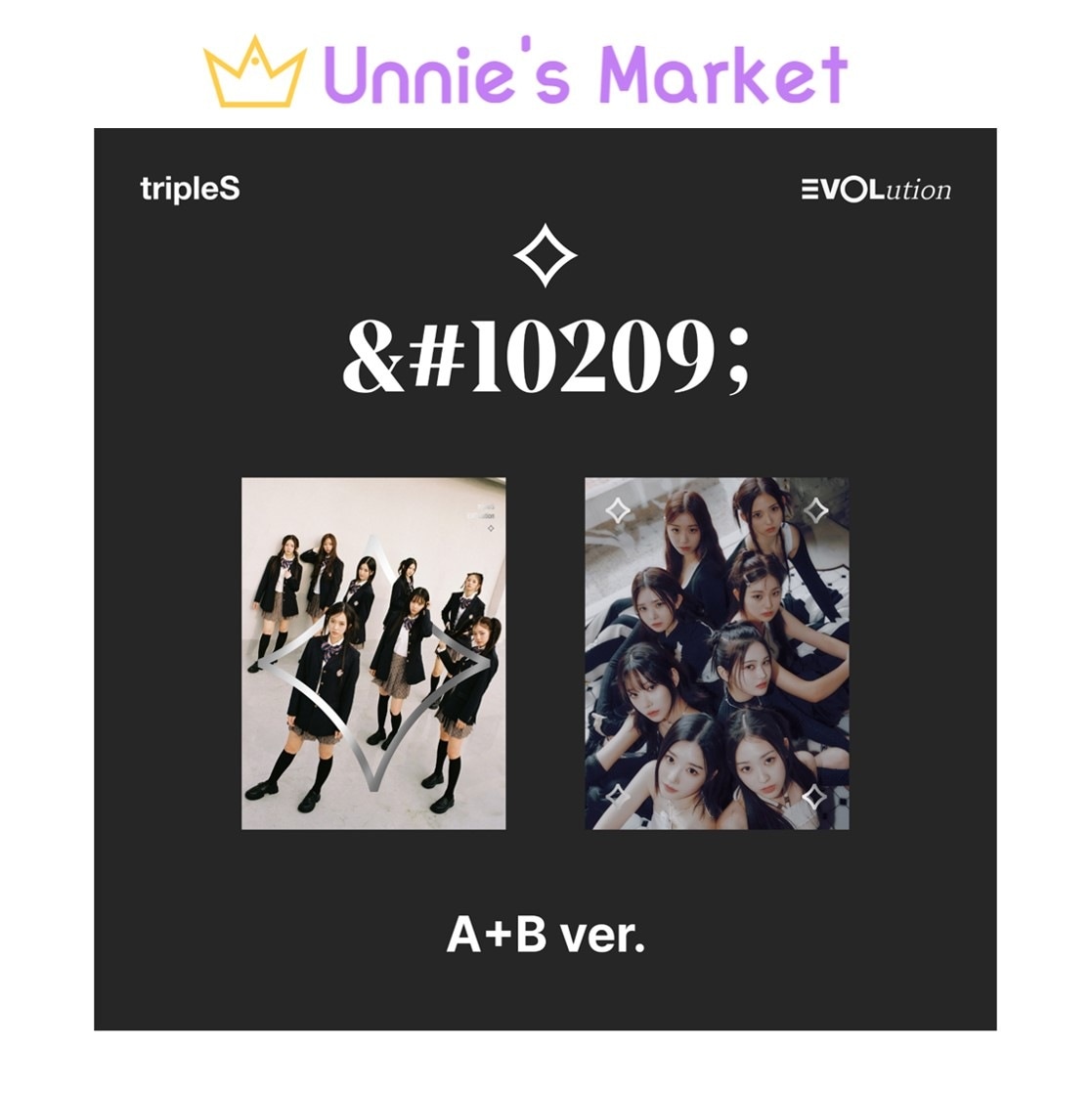 [SET] tripleS [EVOLution Mujuk ] A / B ver. + Free Photocard 1EA(fan-made)