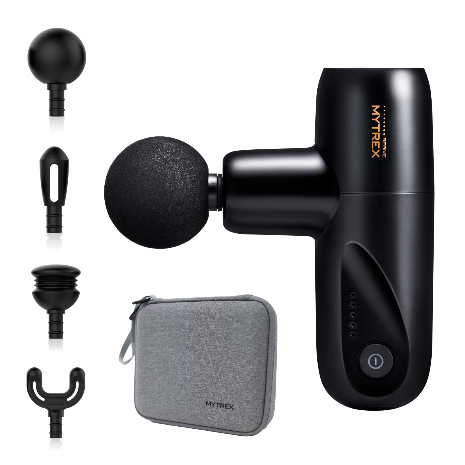 MYTREX マイトレックス REBIVE MINI XS ブラック 筋膜リリースガン ハンディガン ボディケア フェイスケア 筋肉ほぐし 振動 肩 腰 足 小型 軽量 ギフト プレゼント リバイブミ