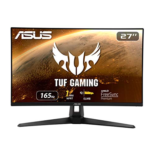 ASUS ゲーミングモニター 165Hz 27インチ モニター IPS フルHD 1ms HDMI1.4(x2) DsiplayPort1.2 TUF Gaming VG279Q1A