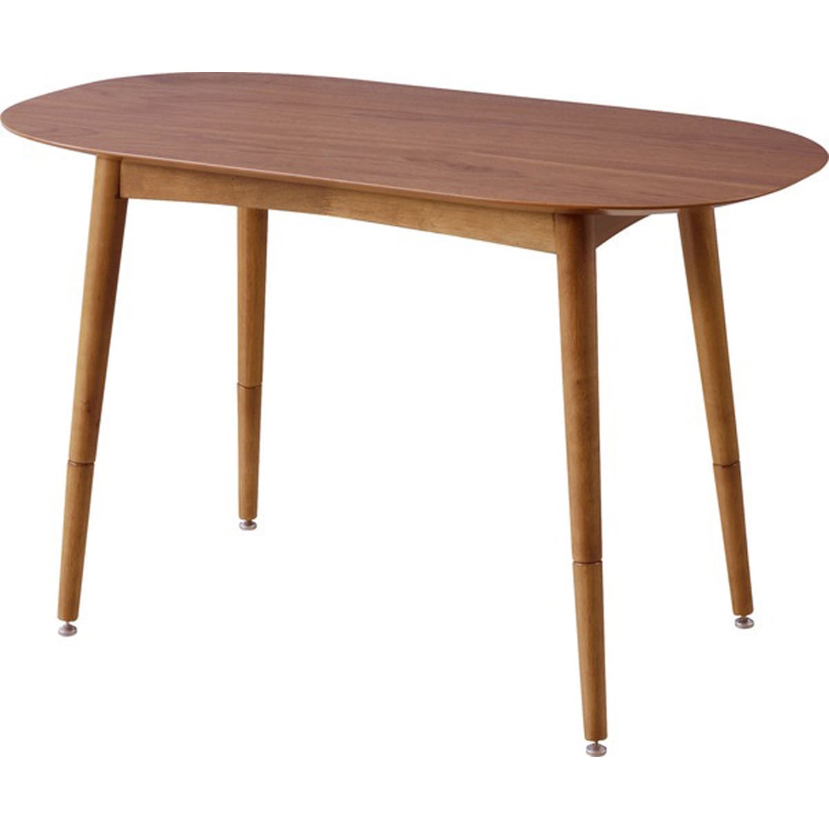 トムテ 2WAYテーブル TAC-251WAL 木製 ウォルナット アジャスター付 シンプル ダイニング テーブル キッチン 食卓 机 ナチュラル 家具 新生活 一人暮らし 引越