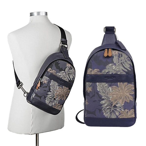 ショルダーバッグ F72307 Campus Pack In Printed Canvas Palm キャンパスパック ハワイアン パーム プリンテッド