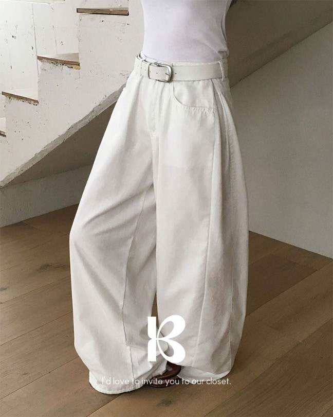 [MADE] PLACフォールディングワイドパンツ pt1480