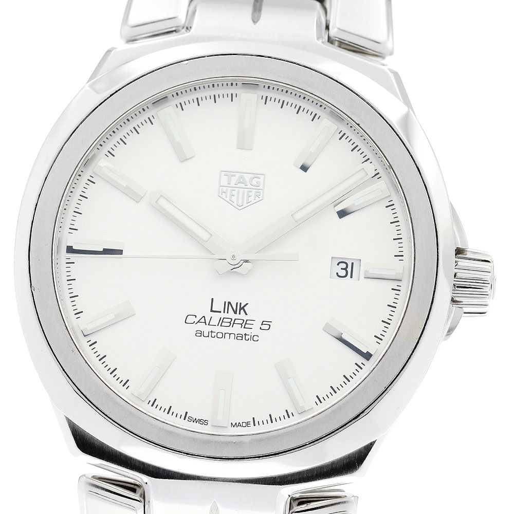 タグホイヤー TAG HEUER WBC2111 リンク キャリバー5 デイト 自動巻き メンズ 箱・保証書付き_900192【中古】