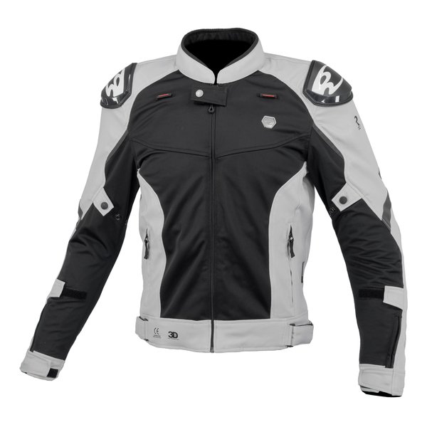 バイク用 春夏 JK-168 Rスペックスポーツメッシュジャケット ライトグレー メンズ M JK-168/LIGHT GREY/M