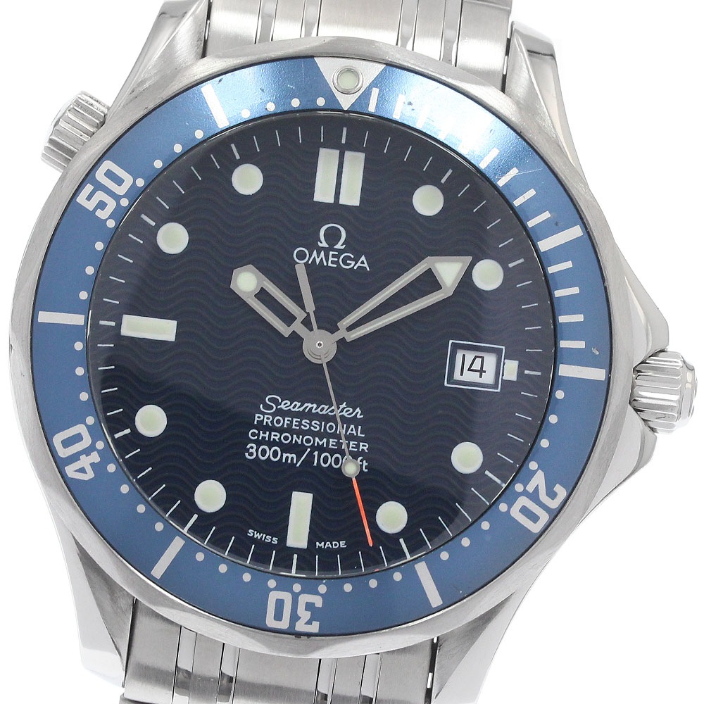 オメガ OMEGA 2531.80 シーマスター300 デイト 自動巻き メンズ 保証書付き_959862【中古】