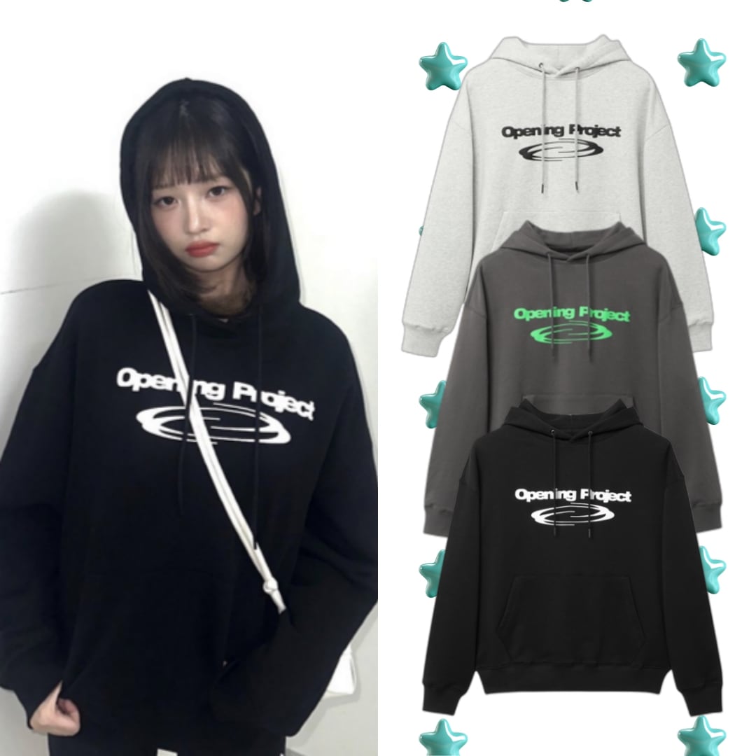 [IVEレイ着用] W Identity Hoodie フードTシャツ 3Color