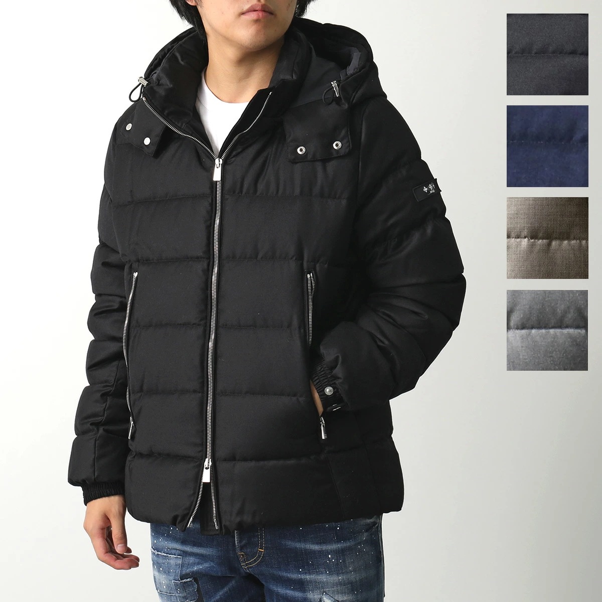 TATRAS タトラス Rライン ダウンジャケット DOMIZIANO ドミッツィアーノ MTAT24A4289-D メンズ ウール フード付き ブルゾン カラー5色
