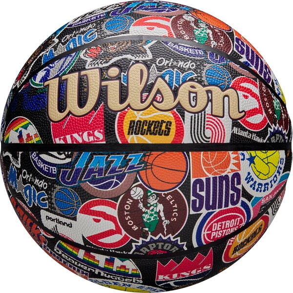 ウィルソン WZ4028501XB7 NBA ALL TEAM RETRO バスケットボール (オールチーム) 7号 マルチカラー