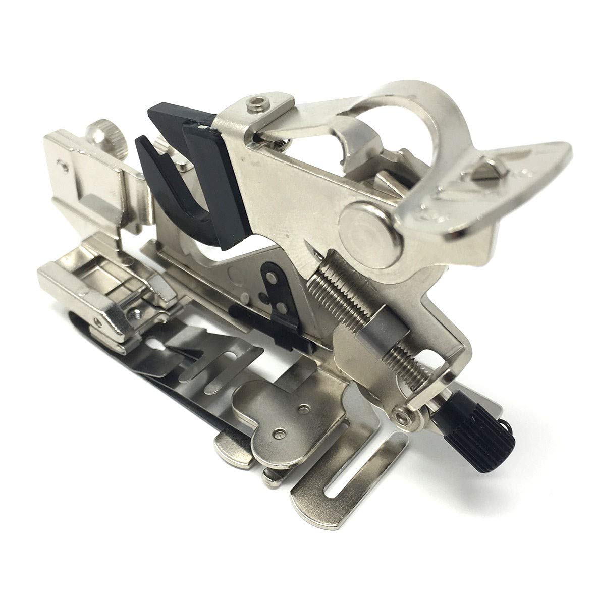 ジャノメ純正ラフラー押さえ（上送り機構対応・スナップオンタイプ）5ミリ・7ミリ振幅ミシン用