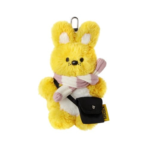 WITTY BUNNY WINTER KEYRING [LIGHT YELLOW]