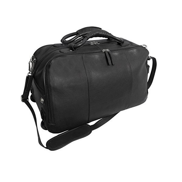 Canyon Outback Leather Goods Inc. Wildcat Canyon 20-inch Rolling Leather Duffel Bag - Full Grain Was