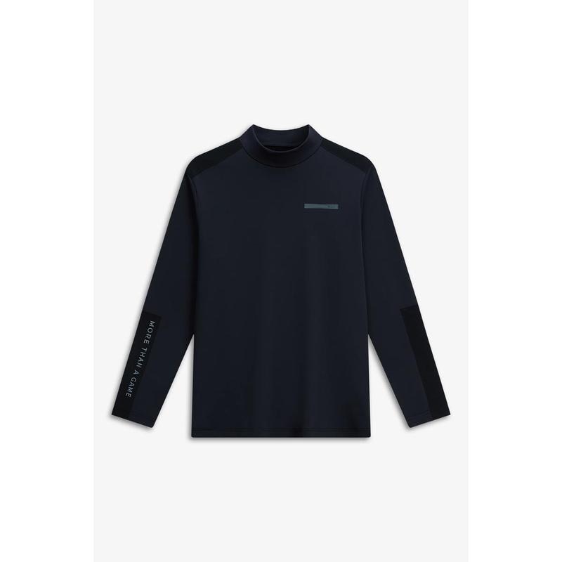 モックネック 裏起毛 化学繊維 ベースレイヤー