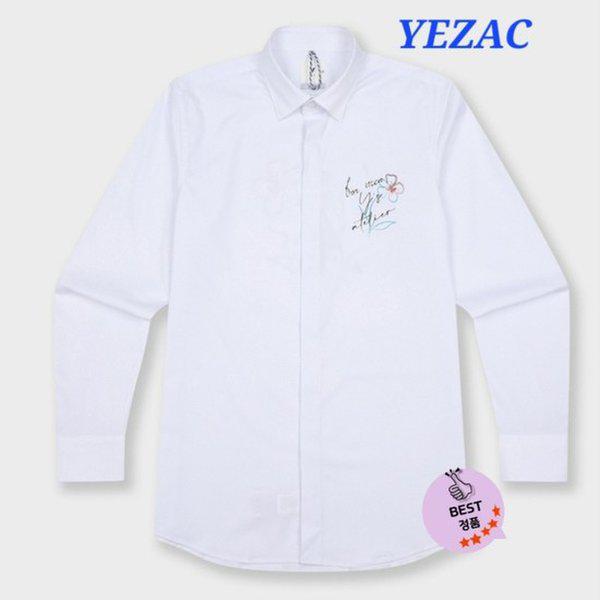 しわになりにくく透けにくいカジュアルシャツ 伸縮性の良い夏長袖 スリムフィット スパンシャツ YJ4MUA586_SC