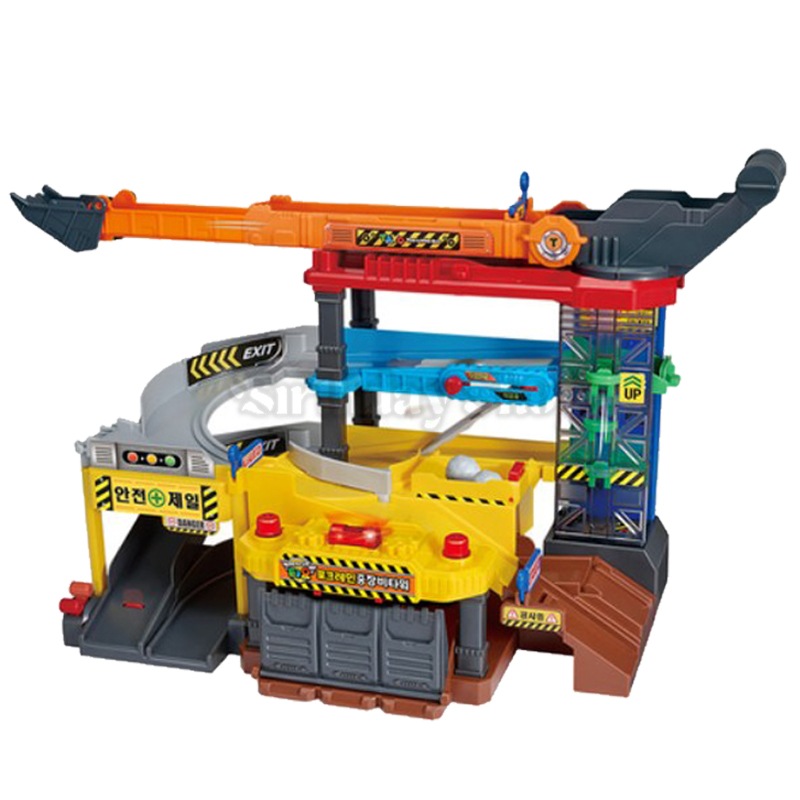 レスキュー タヨ フォークリフト 重機 タワープレイセット フォークリフトモード スピードレール モード トンネルモード 4歳以上 韓国アニメ 正式ライセンス