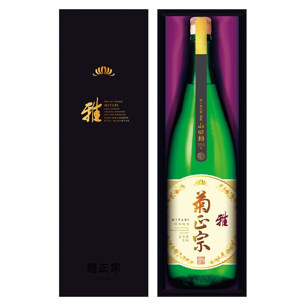 菊正宗 嘉宝蔵 雅 1800ml 特別純米 [化粧箱入] /日本酒/清酒/灘/1.8L