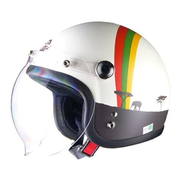 バイクヘルメット ジェット Street Alice スモールロー アフリカ レディース QP-2 QP2スモールジェットAFRI