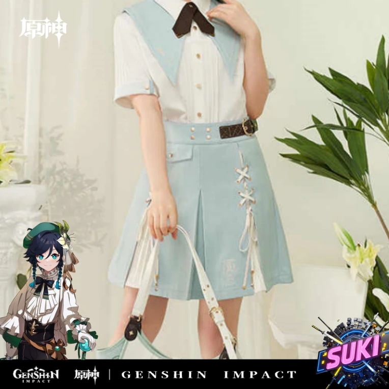 「スカート」【プロ品質を極める!】原神 グッズ / ウェンティ インプレッションシリーズ / Genshin Impact Venti 温迪 げんしん コスプレ