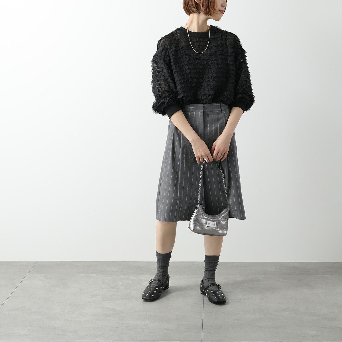 【訳あり-37.5のみ】TOGA PULLA トーガ プルラ バレエシューズ AJ1342 レディース フラットシューズ スクエアトゥ