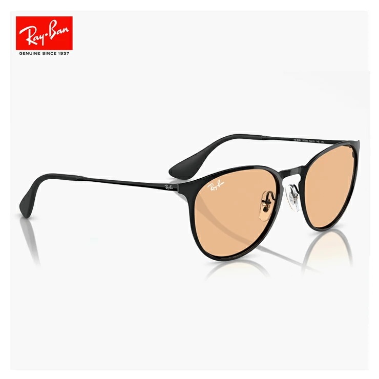 Ray-Ban サングラス rb3539 002/93 54mm ERIKA METAL エリカ Mサイズ メンズ レディース uvカット 紫外線対策 黒 ブラック 薄い色 薄色 レンズ フレーム
