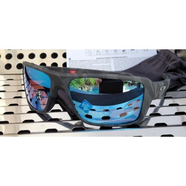 サングラス OakleyNew DOUBLE EDGE 9380-2766 Sunglasses Black Camo /Prizm Deep h2o Polarized