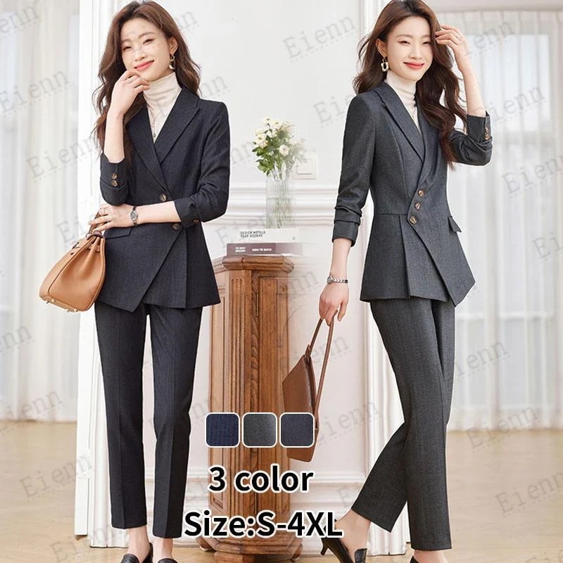メガ割り 【本日限定】スーツセット レディース パンツセット 事務服 フォーマル 細身シルエット 制服OL ビジネス 入学式 卒業式 通勤 20代30代40代