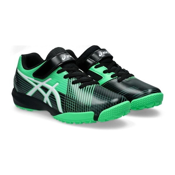 LAZERBEAM FJ-MG ネオングリーン/ホワイト 300 21.0cm 1154A200 キッズ・ジュニア用 スニーカー