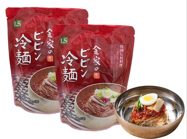 在庫処分！金家のビビン冷麺（麺160ｇソース60ｇ）1BOX（24個入り）個セット/韓国本場の味/韓国大人気